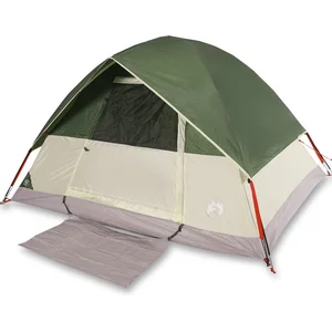 vidaXL Vidaxl Tente De Camping À Dôme 3 Personne Vert Imperméable pas cher