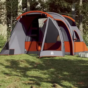 Comparateur de prix : vidaXL Tente de camping tunnel 4 personnes gris imperméable