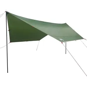 vidaXL Vidaxl Bâche De Camping Vert 430x380x210 Cm Imperméable pas cher