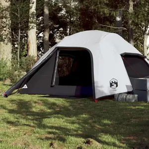 vidaXL Tente de camping à dôme 4 personnes tissu occultant imperméable pas cher