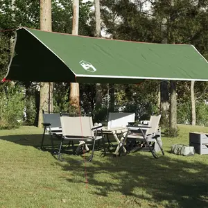 vidaXL Bâche de camping vert 500x294 cm imperméable pas cher