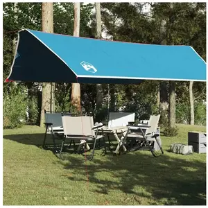 vidaXL Bâche de camping bleu 500x294 cm imperméable pas cher