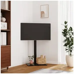 Comparateur de prix : vidaXL Meuble TV d'angle 1 niveau pour 32-65 pouces noir