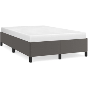 vidaXL Cadre de lit gris 120x190 cm similicuir pas cher