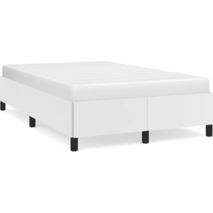 vidaXL Cadre de lit blanc 120x190 cm similicuir pas cher
