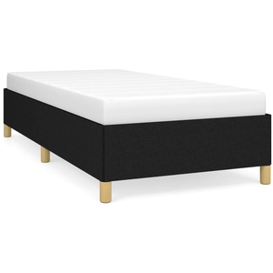 vidaXL Cadre de lit noir 120x190 cm tissu pas cher