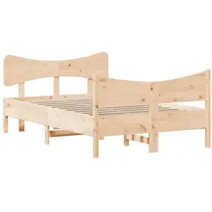 Comparateur de prix : vidaXL Cadre de lit avec tête de lit 120x190 cm bois de pin massif