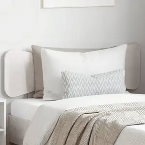 vidaXL Tête de lit blanc 90 cm bois massif de pin pas cher