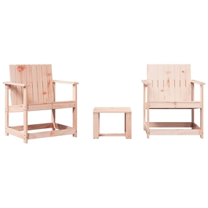 vidaXL Salon de jardin 3 pcs bois massif douglas pas cher