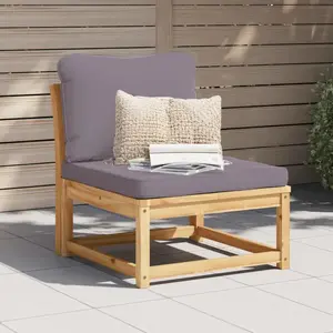 vidaXL Salon de jardin avec coussins bois massif d'acacia pas cher
