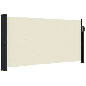 vidaXL Auvent latéral rétractable crème 100x300 cm pas cher