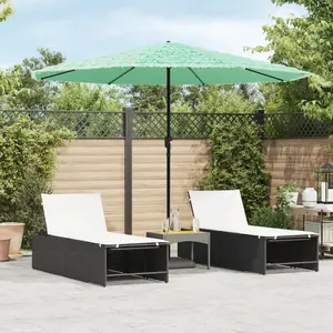 Comparateur de prix : vidaXL Parasol de jardin avec mât en acier vert 324x324x247 cm