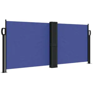 Comparateur de prix : vidaXL Auvent latéral rétractable bleu 100x1000 cm