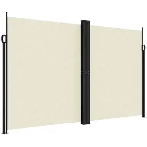 Comparateur de prix : vidaXL Auvent latéral rétractable crème 200x600 cm