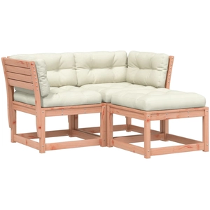 Comparateur de prix : vidaXL Salon de jardin 3 pcs bois massif de Douglas