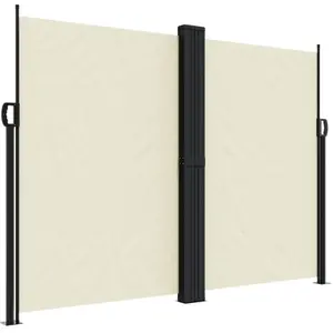 Comparateur de prix : vidaXL Auvent latéral rétractable crème 180x1200 cm