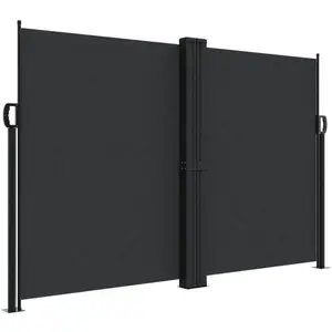 Comparateur de prix : vidaXL Auvent latéral rétractable noir 160x1200 cm