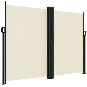 Comparateur de prix : vidaXL Auvent latéral rétractable crème 180x1000 cm