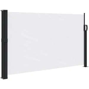 Comparateur de prix : vidaXL Auvent latéral rétractable blanc 120x500 cm