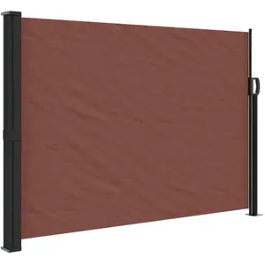 vidaXL Auvent latéral rétractable marron 140x500 cm pas cher