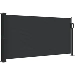 Comparateur de prix : vidaXL Auvent latéral rétractable noir 100x500 cm