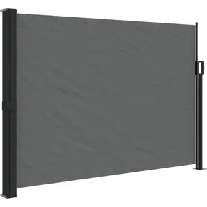 vidaXL Auvent latéral rétractable anthracite 140x300 cm pas cher