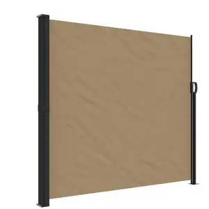 Comparateur de prix : vidaXL Auvent latéral rétractable taupe 180x600 cm