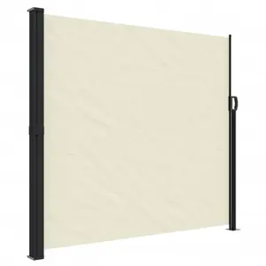 vidaXL Auvent latéral rétractable crème 180x600 cm pas cher