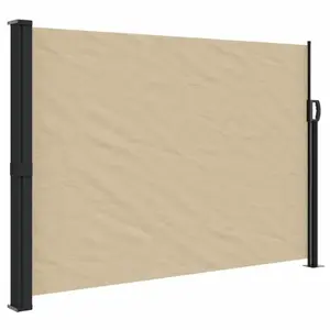 Comparateur de prix : vidaXL Auvent latéral rétractable beige 140x600 cm