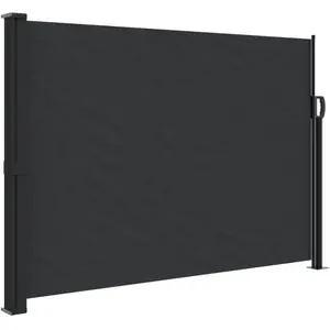 Comparateur de prix : vidaXL Auvent latéral rétractable noir 140x600 cm