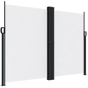Comparateur de prix : vidaXL Auvent latéral rétractable blanc 180x1200 cm