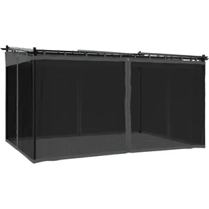 vidaXL Tonnelle avec parois en filet anthracite 4x3 m acier pas cher