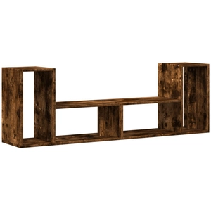 vidaXL Meubles TV 2 pcs chêne fumé 75x30x50 cm bois d'ingénierie