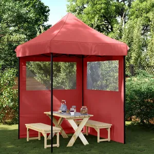Comparateur de prix : vidaXL Tente de réception pliable escamotable avec 2 parois latérales