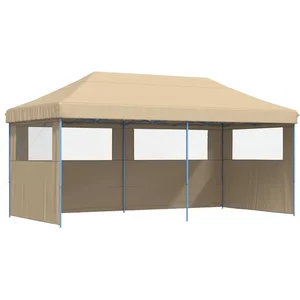 vidaXL Tente de réception pliable escamotable avec 3 parois latérales pas cher