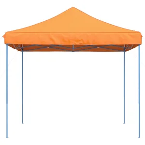 vidaXL Tente de réception pliable escamotable orange 292x292x315 cm pas cher