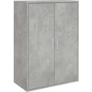 vidaXL Buffet gris béton 60x31x84 cm bois d'ingénierie pas cher
