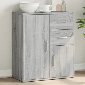 vidaXL Buffet sonoma gris 60x31x70 cm bois d'ingénierie pas cher