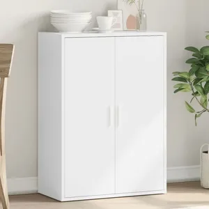 vidaXL Buffet blanc 60x31x84 cm bois d'ingénierie pas cher