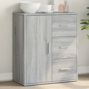 vidaXL Buffet sonoma gris 60x31x70 cm bois d'ingénierie pas cher