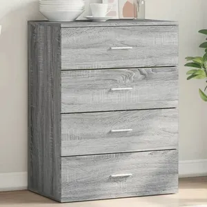 vidaXL Buffet chêne marron 60x39x80 cm bois d'ingénierie pas cher