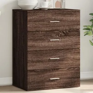 vidaXL Buffet sonoma gris 60x39x80 cm bois d'ingénierie pas cher