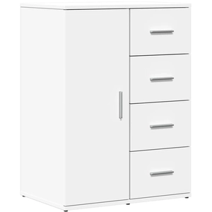 vidaXL Buffet blanc 59x39x80 cm bois d'ingénierie pas cher