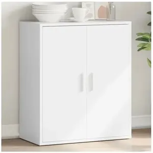 vidaXL Buffet blanc 79x38x80 cm bois d’ingénierie pas cher