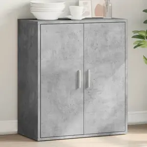 Comparateur de prix : vidaXL Buffet gris béton 79x38x80 cm bois d'ingénierie