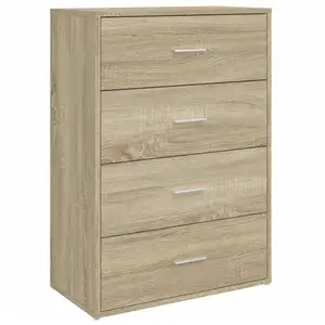 vidaXL Buffet chêne sonoma 60x31x84 cm bois d'ingénierie pas cher