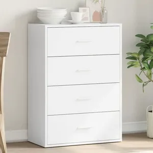 vidaXL Buffet blanc 60x31x84 cm bois d'ingénierie pas cher