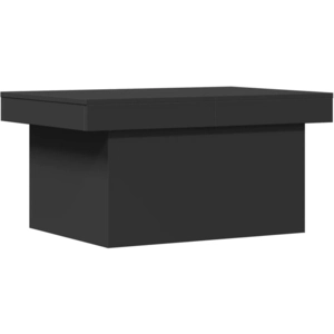 Comparateur de prix : vidaXL Table basse noir 80x55x40 cm bois d'ingénierie