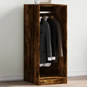 Comparateur de prix : vidaXL Garde-robe chêne fumé 48x41x102 cm bois d'ingénierie