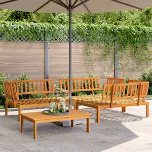 vidaXL Salon palette de jardin 4 pcs bois d'acacia massif pas cher